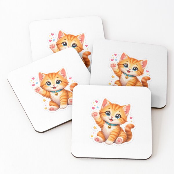 Item preview, Cute Orange Tabby Kitten Sticker ⭐ designed and sold by Arts121.