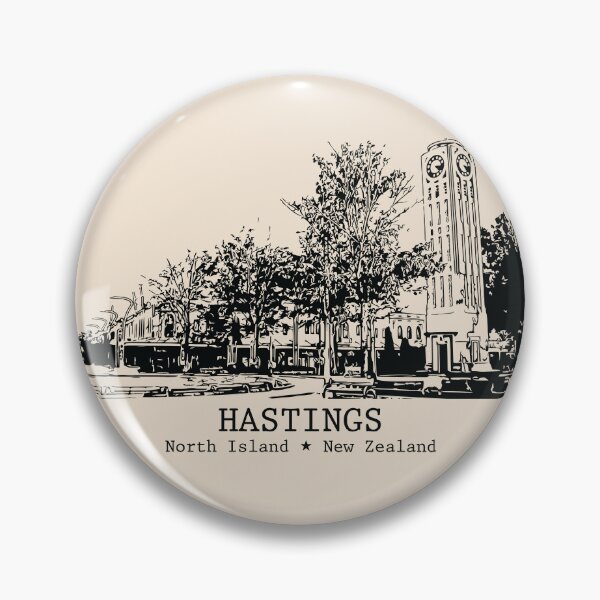 Item preview, Hastings NZ - Vintage Ink Cityscape designed and sold by Lakeric.