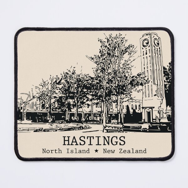 Item preview, Hastings NZ - Vintage Ink Cityscape designed and sold by Lakeric.