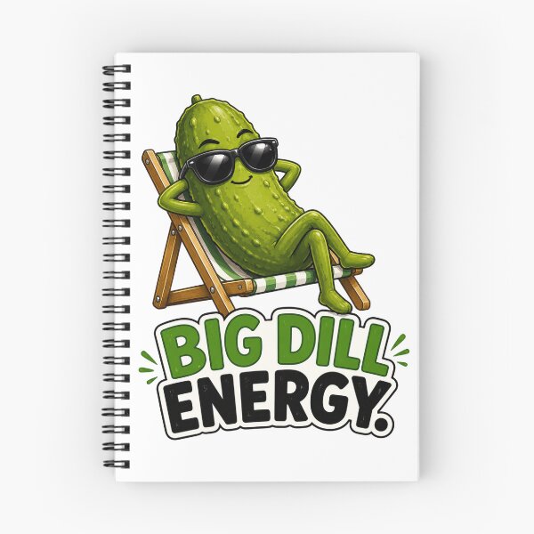 Item preview, Big Dill Energy Funny Pickle Pun Cool Pickle Cartoon Humor designed and sold by RoPrincess.