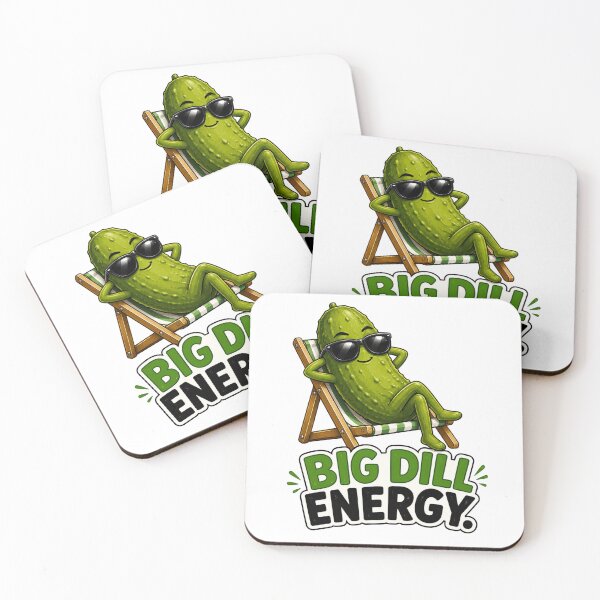Item preview, Big Dill Energy Funny Pickle Pun Cool Pickle Cartoon Humor designed and sold by RoPrincess.