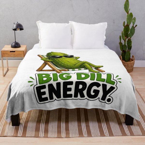 Item preview, Big Dill Energy Funny Pickle Pun Cool Pickle Cartoon Humor designed and sold by RoPrincess.