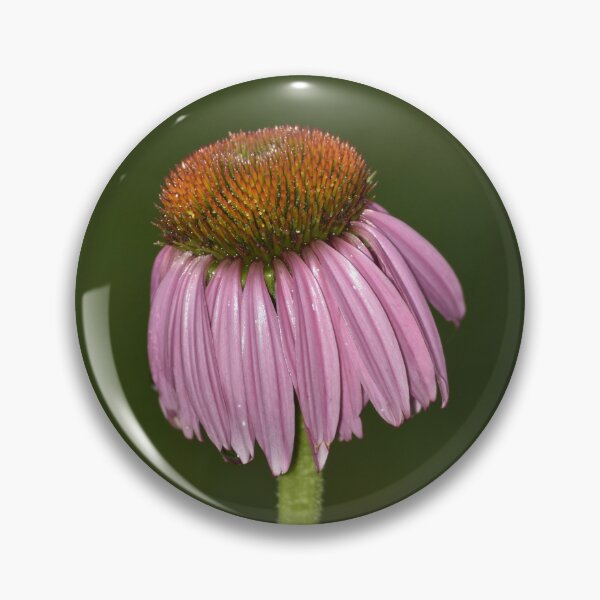 Item preview, Purple Coneflower on Black Vertical Macro Photography Art designed and sold by TathataPhotos.