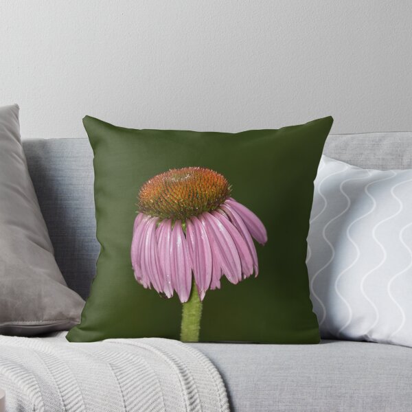 Item preview, Purple Coneflower on Black Vertical Macro Photography Art designed and sold by TathataPhotos.