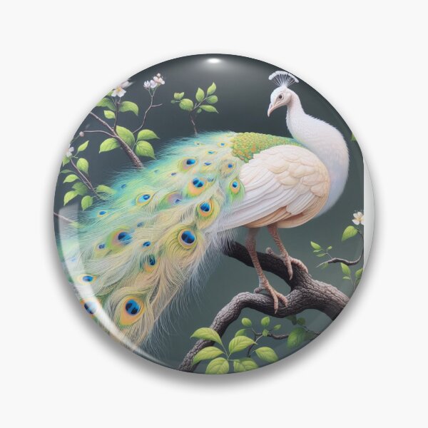 Item preview, Albino peacock designed and sold by ZeusGallery.