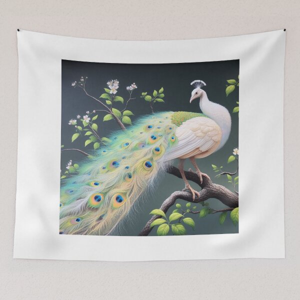 Item preview, Albino peacock designed and sold by ZeusGallery.