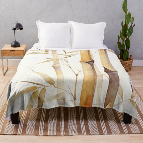 Artikelvorschau, Minimalistische Aquarell-Illustrationen von getrockneten Bambusrohren – Elegante botanische Wandkunst in Taupe und Beige entworfen und verkauft von sana designer.