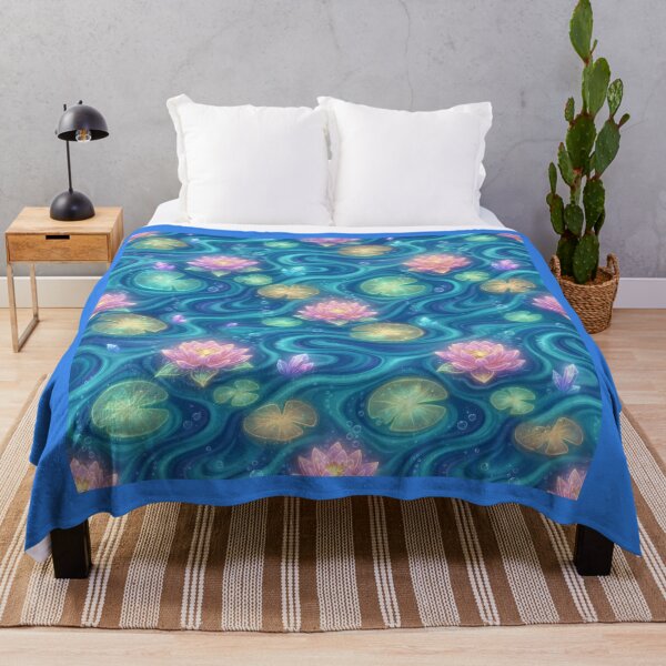 Item preview, Magical, natural pond decoration with a lotus flower designed and sold by Azurart2.