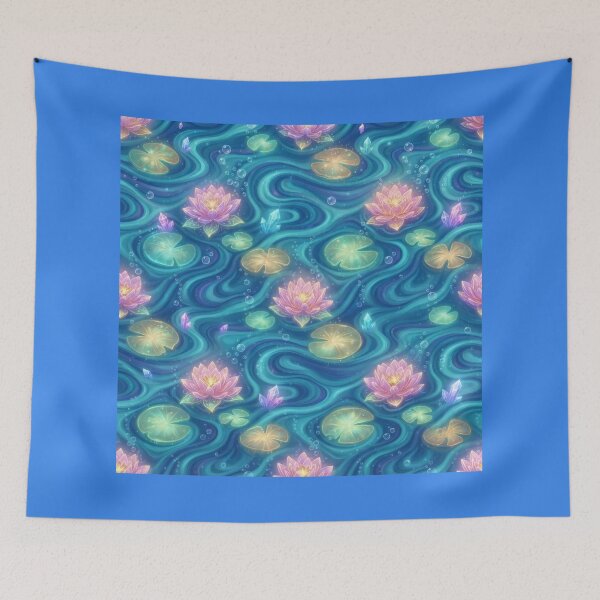 Item preview, Magical, natural pond decoration with a lotus flower designed and sold by Azurart2.