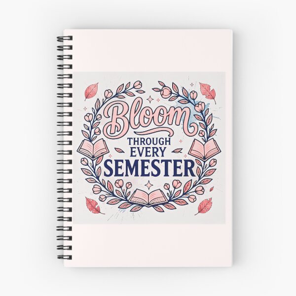 Item preview, Bloom Through Every Semester Academic Pastel Rose Watercolour designed and sold by TrinovaCreates.