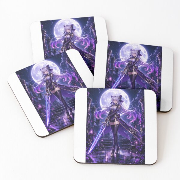Item preview, Moonblade Guardian – Fantasy Anime Warrior designed and sold by Revyra Design .