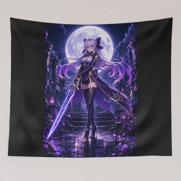Item preview, Moonblade Guardian – Fantasy Anime Warrior designed and sold by Revyra Design .