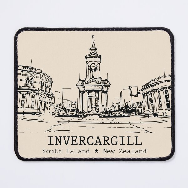 Item preview, Invercargill NZ - Vintage Ink Cityscape designed and sold by Lakeric.
