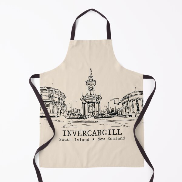 Item preview, Invercargill NZ - Vintage Ink Cityscape designed and sold by Lakeric.