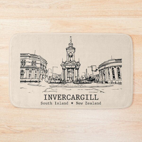 Item preview, Invercargill NZ - Vintage Ink Cityscape designed and sold by Lakeric.