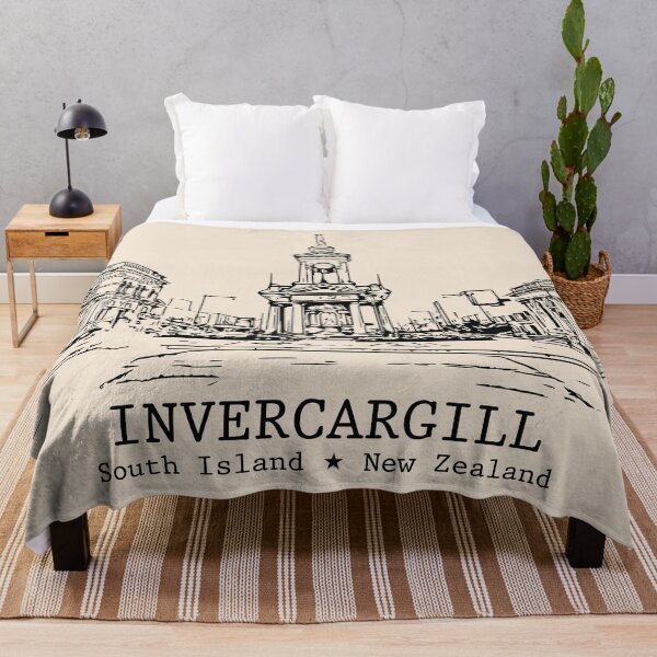 Item preview, Invercargill NZ - Vintage Ink Cityscape designed and sold by Lakeric.