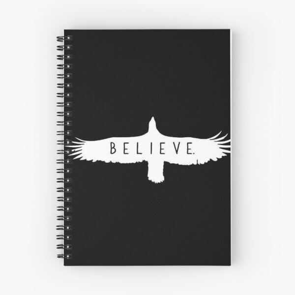 Item preview, Believe – Eagle Typography | Black & White Inspirational Graphic Design designed and sold by RajDeals.