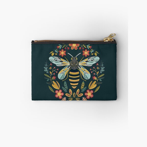 Item preview, Scandinavian Folk Art, Bee With Flowers designed and sold by xiao xuans.