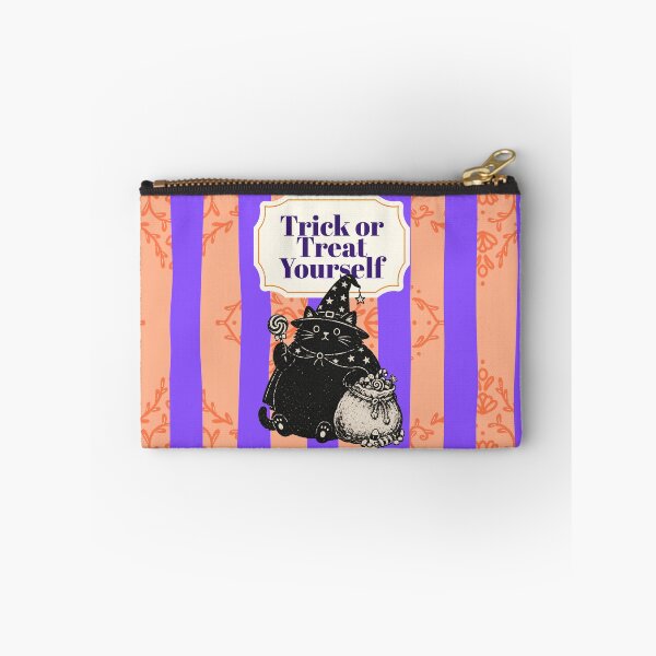 Item preview, Trick or Treat Yourself Halloween Cat Design | Cute Witch Cat Retro Halloween Art designed and sold by vitag.