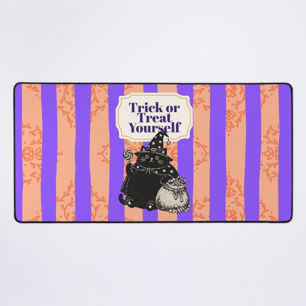 Item preview, Trick or Treat Yourself Halloween Cat Design | Cute Witch Cat Retro Halloween Art designed and sold by vitag.