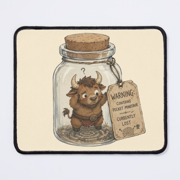 Item preview, Lost Minotaur in a Jar designed and sold by MythoWorldddd.