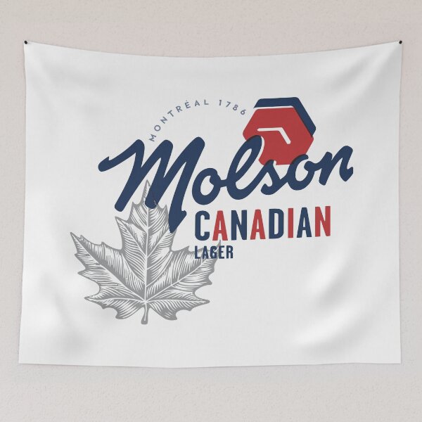 Item preview, White Molson Canadian Beer aSunlit Horizon designed and sold by Rishstrethphoto.