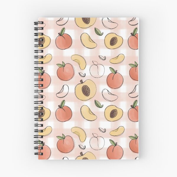 Item preview, Peach Seamless Pattern Summer Fruit Illustration designed and sold by Tinartia.