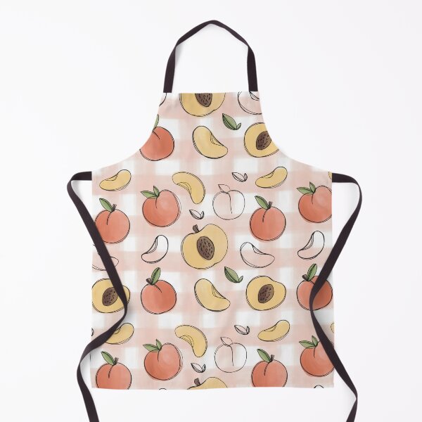 Item preview, Peach Seamless Pattern Summer Fruit Illustration designed and sold by Tinartia.