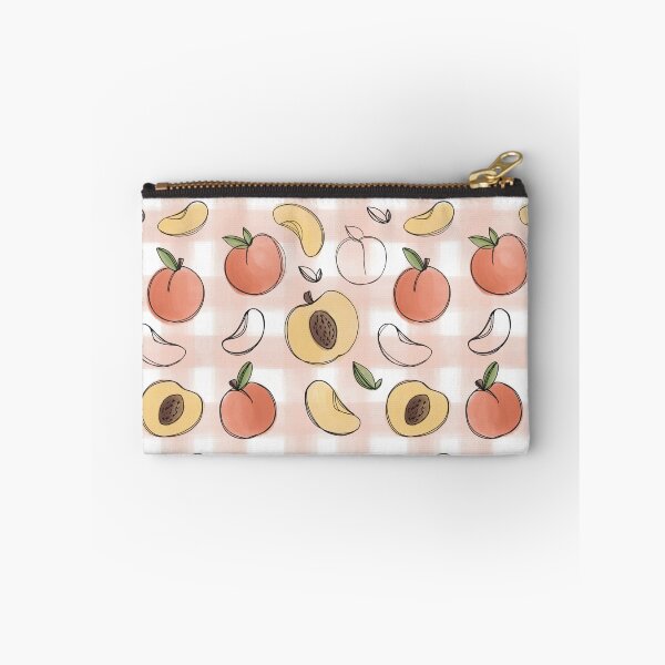 Item preview, Peach Seamless Pattern Summer Fruit Illustration designed and sold by Tinartia.