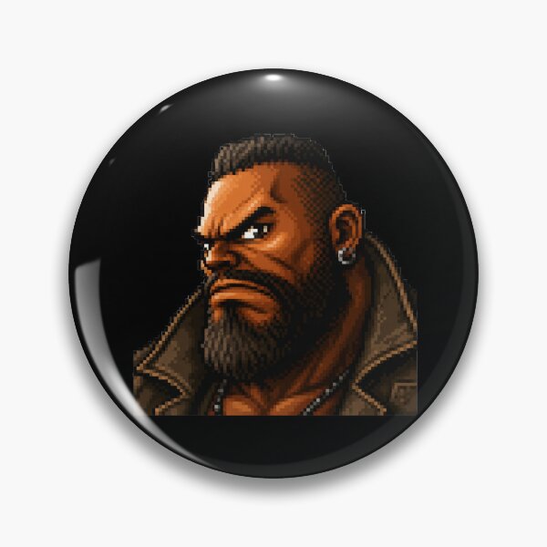 Item preview, FF7 - Barret Pixel Art designed and sold by zsdezigns.