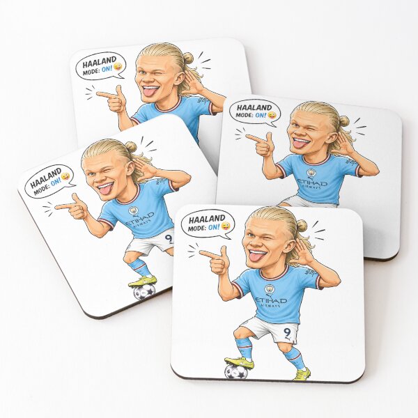 Item preview, Erling Haaland Comedy Cartoon | Football Fan Art | Funny Soccer Caricature designed and sold by maheart83.