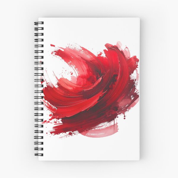 Item preview, Crimson Red Abstract Floral Brushstroke designed and sold by BetweenForms.