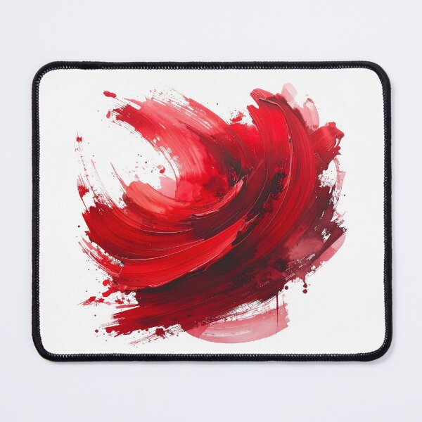 Item preview, Crimson Red Abstract Floral Brushstroke designed and sold by BetweenForms.
