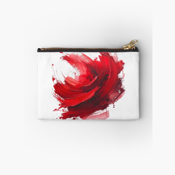 Item preview, Crimson Red Abstract Floral Brushstroke designed and sold by BetweenForms.
