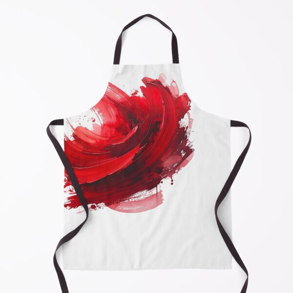 Item preview, Crimson Red Abstract Floral Brushstroke designed and sold by BetweenForms.