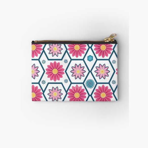Item preview, Pink Daisy Hexagon Seamless Pattern designed and sold by trendspatterns.