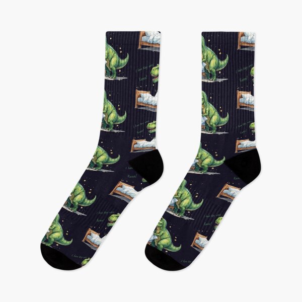 Item preview, T-Rex making the bed – Tiny Arms humor designed and sold by LiskoDesign.