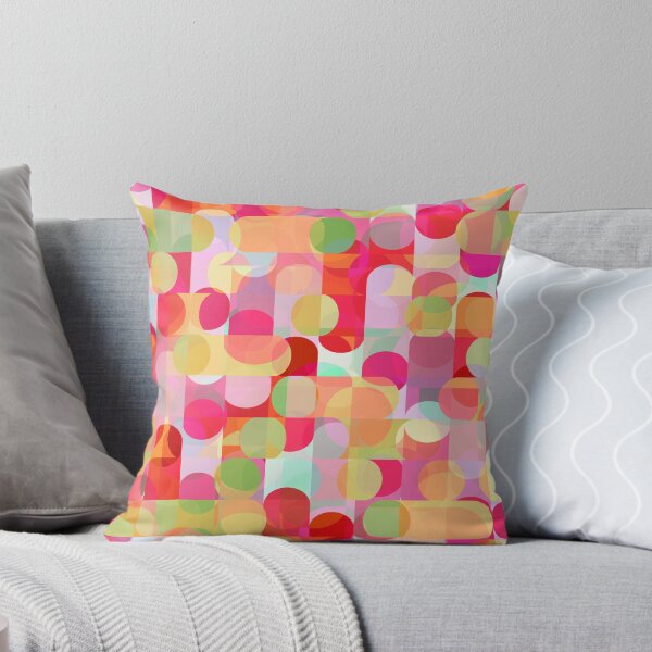 Item preview, Beyond Bold Geometric Red Pink Oranges designed and sold by Sharon Schwalbe.