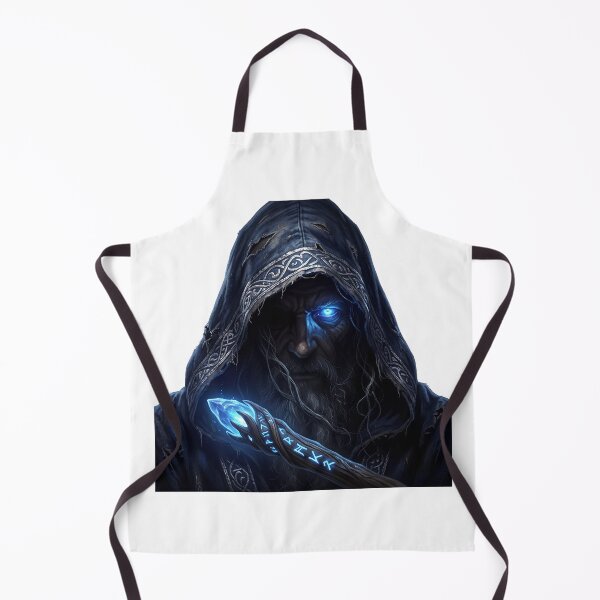 Item preview, Mysterious Hooded Wizard Portrait Lord of the Rings Style Fantasy Art designed and sold by LunaMarkos.