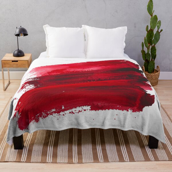 Item preview, Crimson Red Abstract Floral Brushstroke designed and sold by BetweenForms.