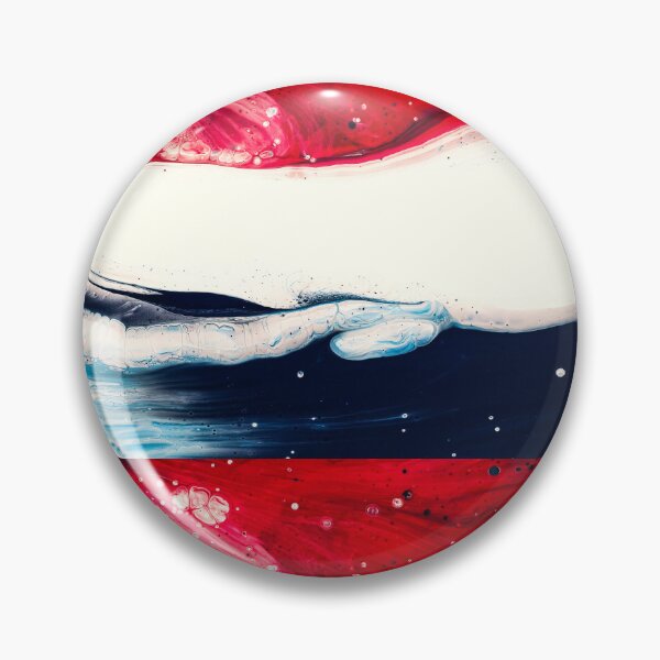 Item preview, Cosmic Tides – Abstract Red White and Blue Fluid Design designed and sold by BuckaBaby.