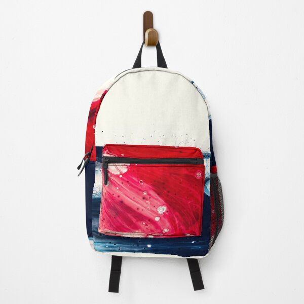 Item preview, Cosmic Tides – Abstract Red White and Blue Fluid Design designed and sold by BuckaBaby.