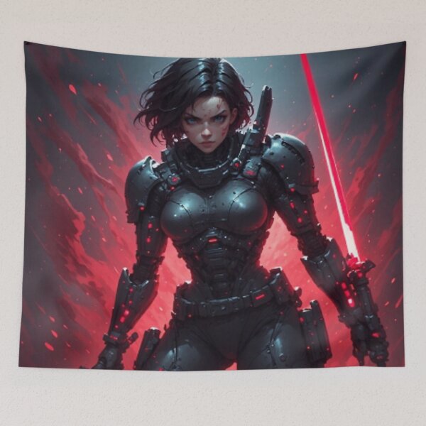 Item preview, Cyberpunk Space Heroine designed and sold by JMAVILA ART.