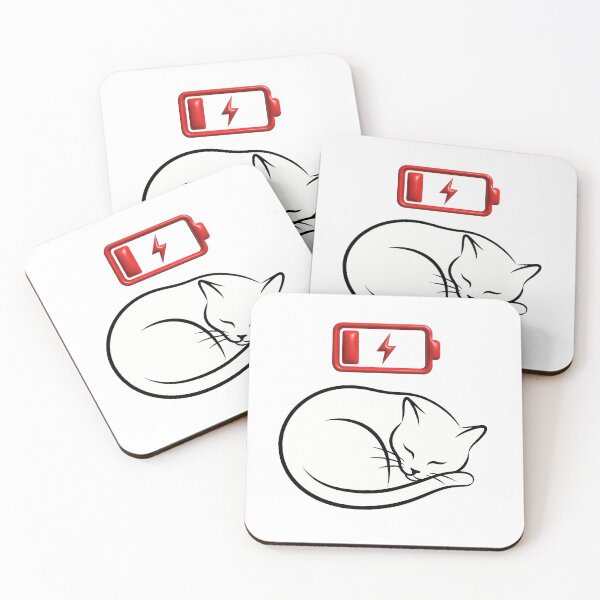 Item preview, Sleeping Cat Low Social Battery Minimalist Introvert Pet Aesthetic designed and sold by WorldShop17.