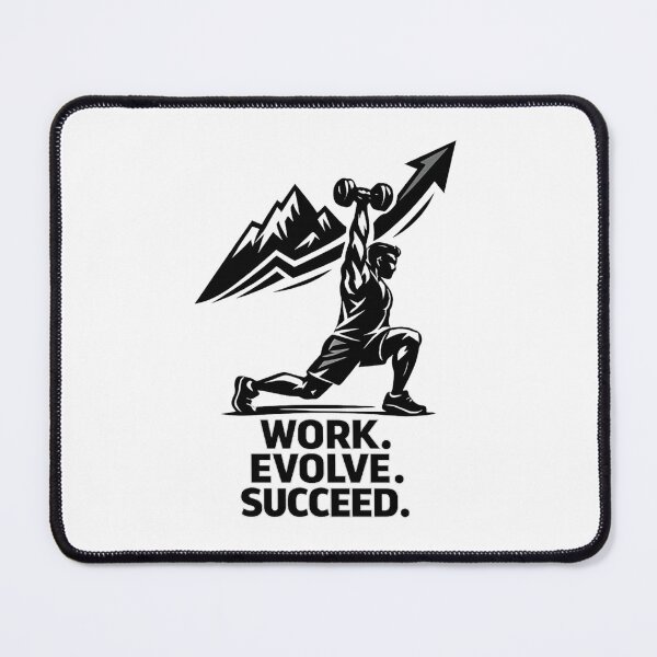 Item preview, Work Evolve Succeed Fitness Motivation designed and sold by Radson.