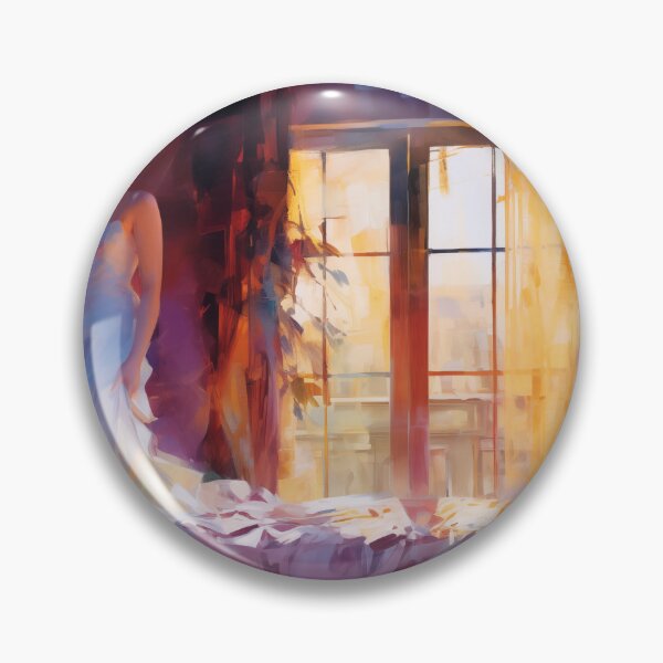 Item preview, Woman in White Dress by the Window designed and sold by AniDragonfly.