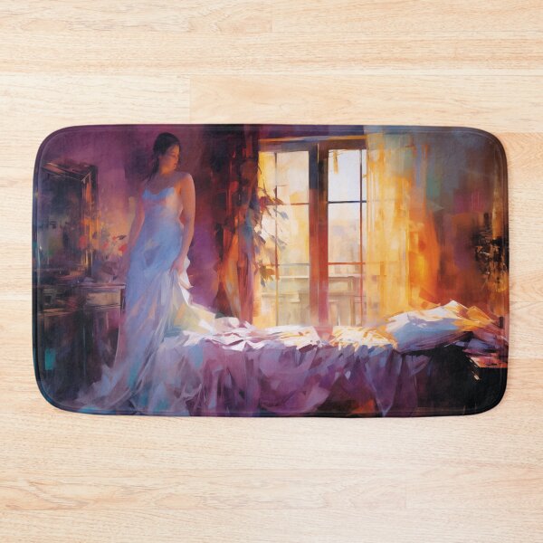 Item preview, Woman in White Dress by the Window designed and sold by AniDragonfly.