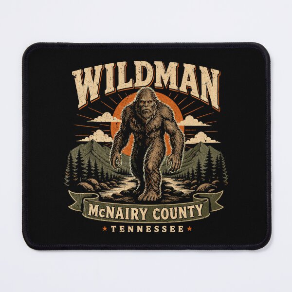 Item preview, Retro Wildman of Tennessee Illustration, Cryptid Folklore Graphic designed and sold by studio150design.