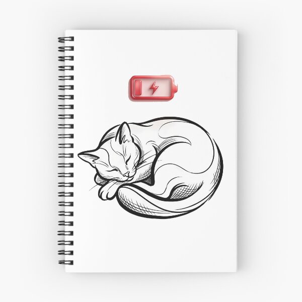 Item preview, Sleeping Cat Low Social Battery Minimalist Introvert Pet Aesthetic designed and sold by WorldShop17.