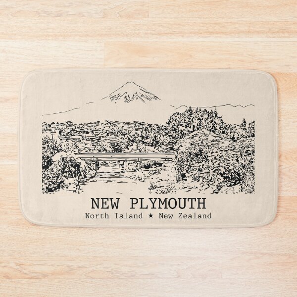 Item preview, New Plymouth NZ - Vintage Ink Cityscape designed and sold by Lakeric.